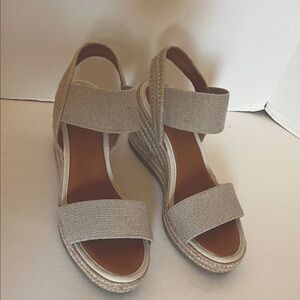 MIA Tan Wedge Sandals